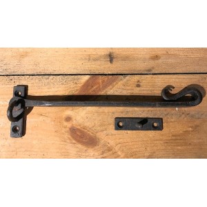 Reclaimed Shepherds Crook Window Stay - Hand Forged Beeswax
